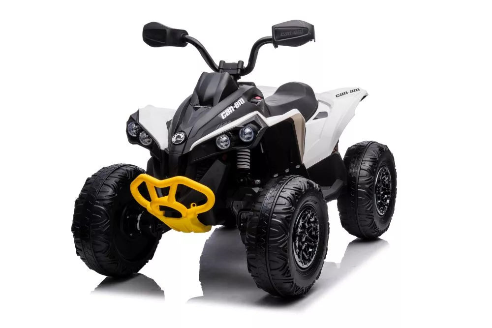 Elektrinis vaikiškas keturratis CAN-AM Renegade, baltas