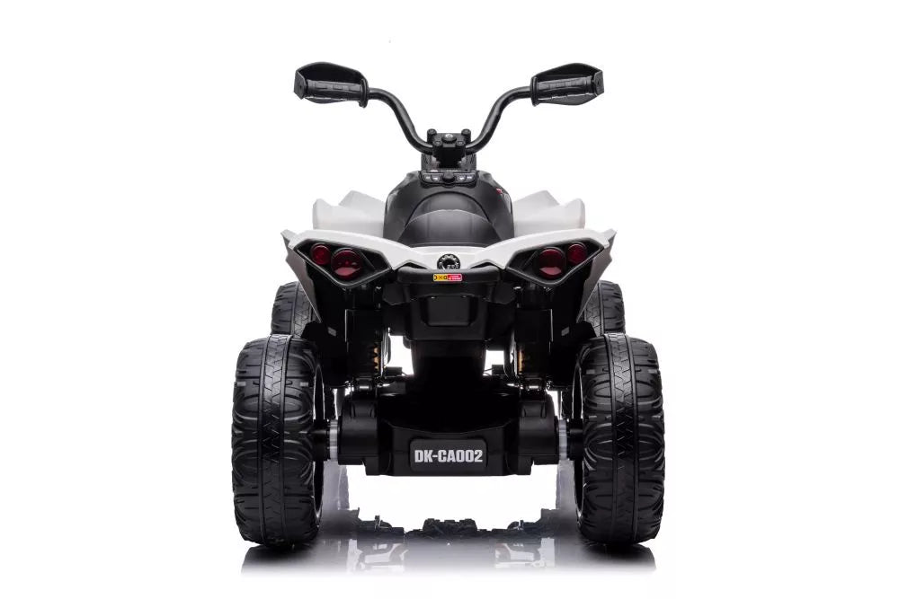 Elektrinis vaikiškas keturratis CAN-AM Renegade, baltas