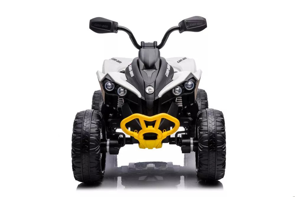 Elektrinis vaikiškas keturratis CAN-AM Renegade, baltas