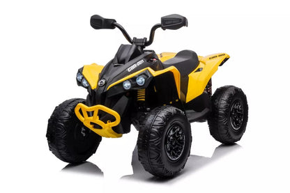Elektrinis vaikiškas keturratis CAN-AM Renegade, geltonas