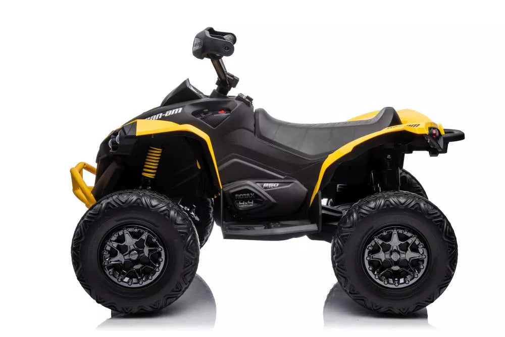 Elektrinis vaikiškas keturratis CAN-AM Renegade, geltonas