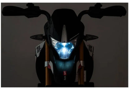 Elektrinis vaikiškas motociklas Aprilia A007, juodas ir raudonas