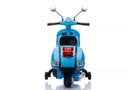 Elektrinis vaikiškas motoroleris Vespa - Mėlynas