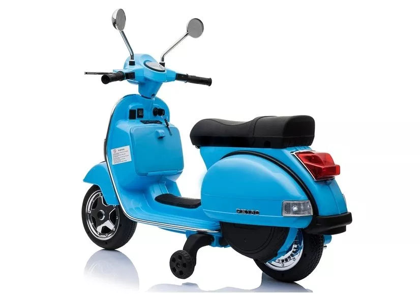 Elektrinis vaikiškas motoroleris Vespa - Mėlynas