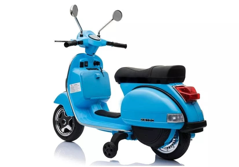 Elektrinis vaikiškas motoroleris Vespa - Mėlynas