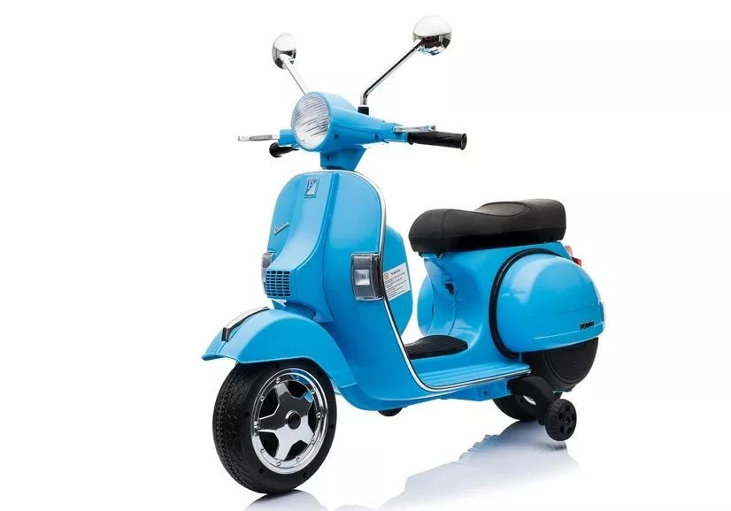 Elektrinis vaikiškas motoroleris Vespa - Mėlynas