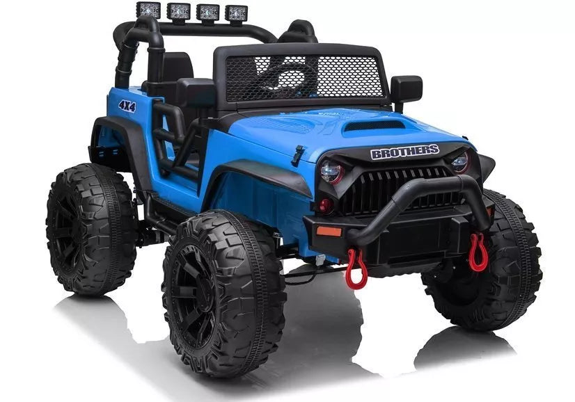 Elektrinis vaikiškas visureigis Jeep JC666, mėlynas