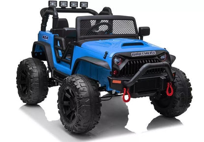 Elektrinis vaikiškas visureigis Jeep JC666, mėlynas