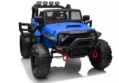 Elektrinis vaikiškas visureigis Jeep JC666, mėlynas