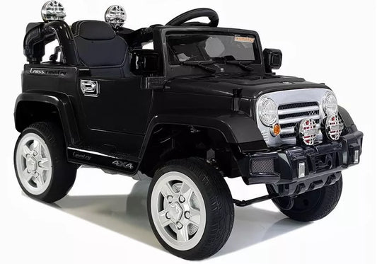 Elektrinis vaikiškas visureigis Jeep JJ245, juodas