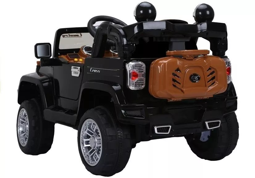 Elektrinis vaikiškas visureigis Jeep JJ245, juodas