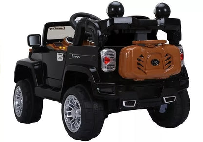Elektrinis vaikiškas visureigis Jeep JJ245, juodas