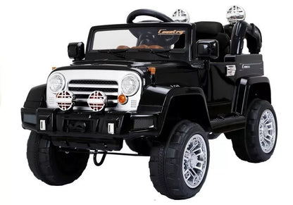 Elektrinis vaikiškas visureigis Jeep JJ245, juodas