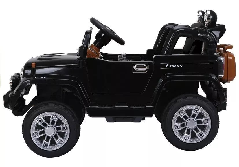 Elektrinis vaikiškas visureigis Jeep JJ245, juodas
