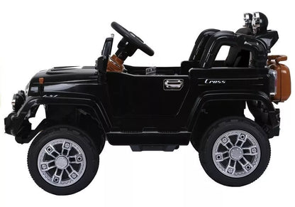 Elektrinis vaikiškas visureigis Jeep JJ245, juodas