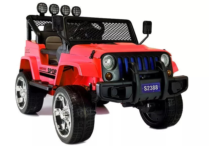 Elektrinis vaikiškas visureigis Jeep S2388, baltas, 4x45W