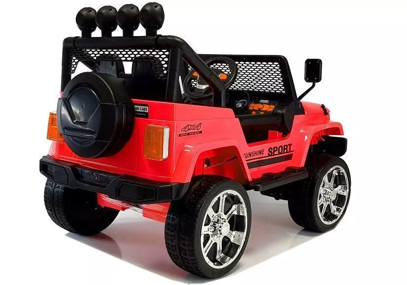 Elektrinis vaikiškas visureigis Jeep S2388, baltas, 4x45W