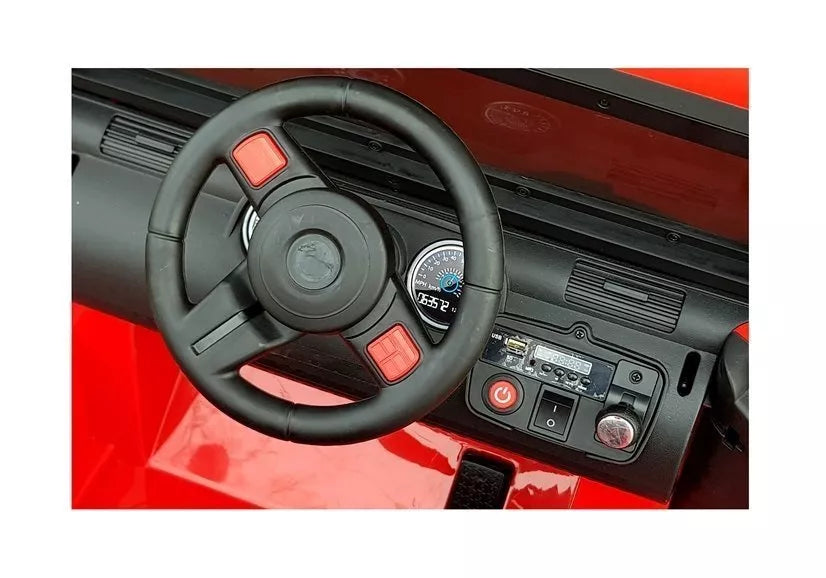 Elektromobilis Jeep WXE-1688 4x4, raudonas STRONG