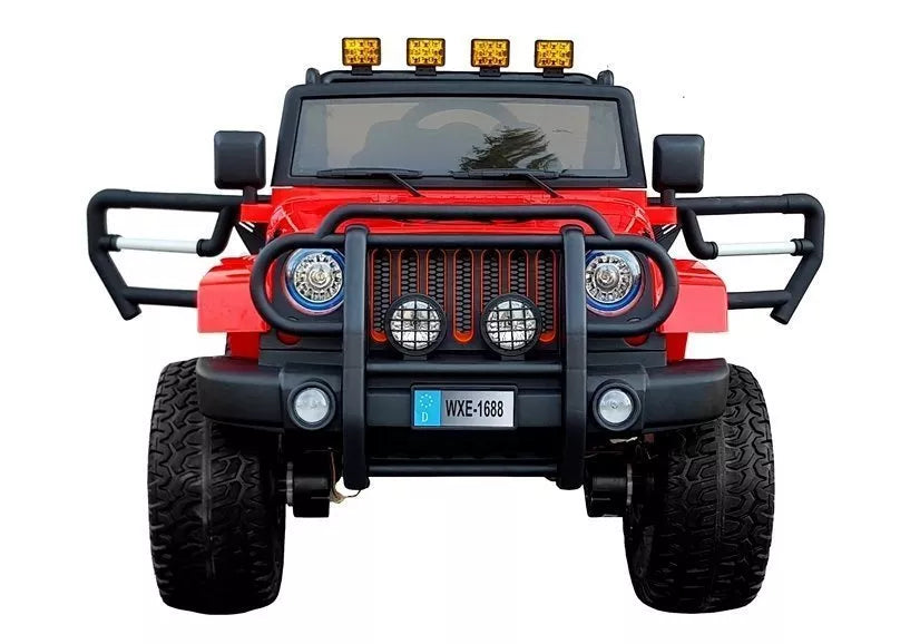 Elektromobilis Jeep WXE-1688 4x4, raudonas STRONG