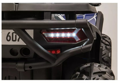 Elektromobilis keturratis LEAN CARS XMX607 mėlynas dažytas su pulteliu