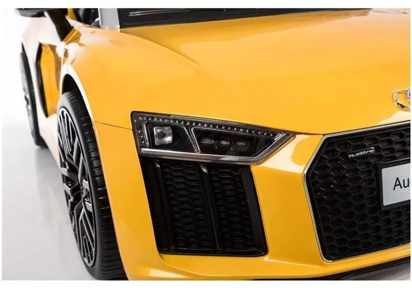 Elektromobilis vaikams Audi R8 Spyder, geltonas