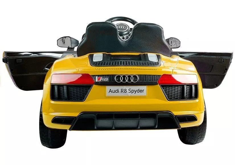 Elektromobilis vaikams Audi R8 Spyder, geltonas