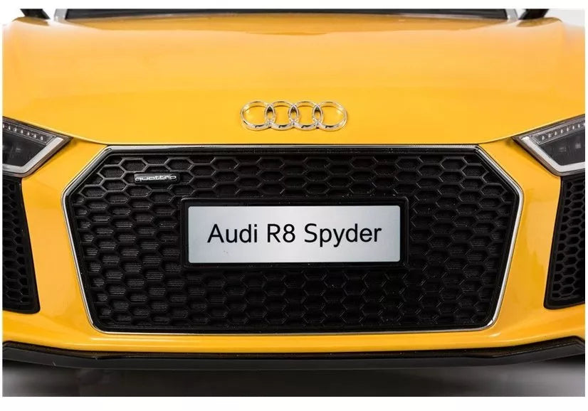 Elektromobilis vaikams Audi R8 Spyder, geltonas