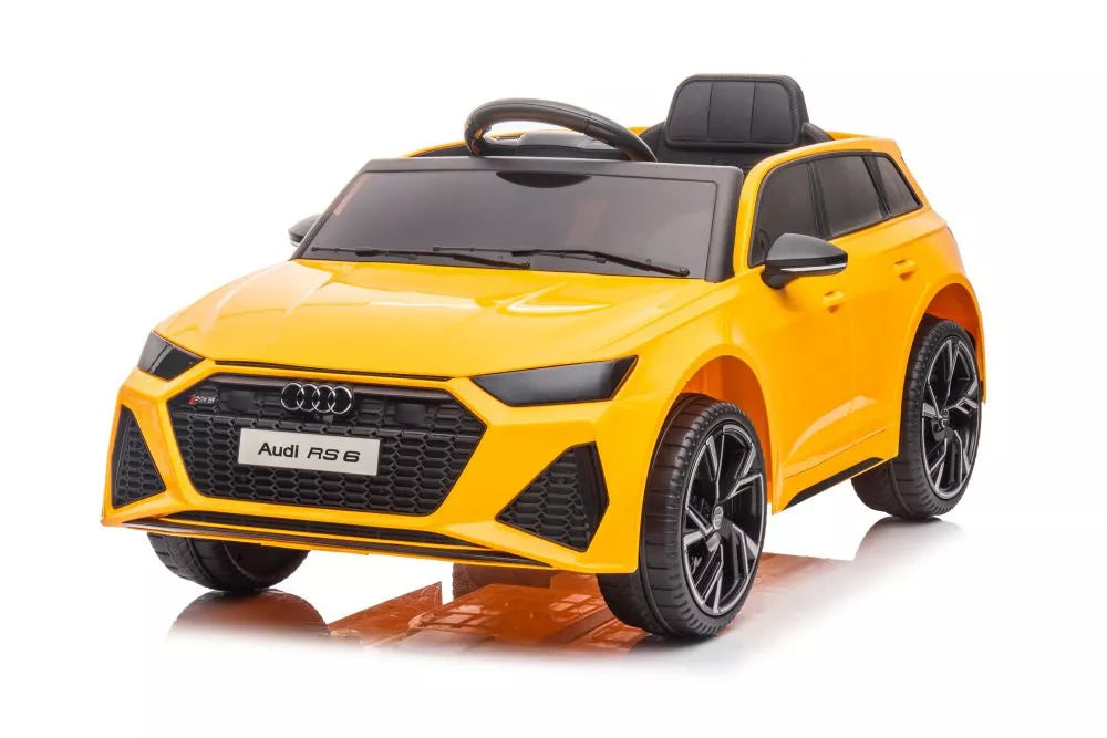 Elektromobilis vaikams Audi RS6 BRD-2118, geltonas