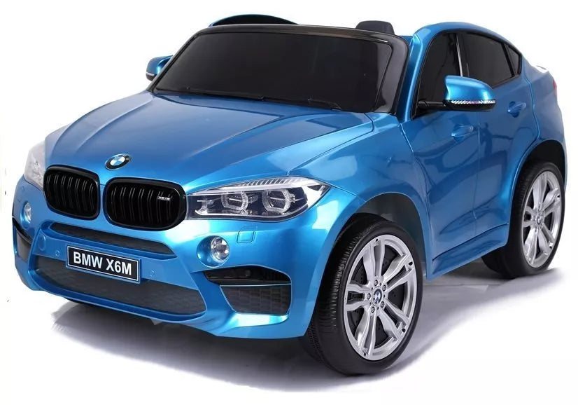 Elektromobilis vaikams BMW X6M – Mėlynos spalvos lakuotas modelis