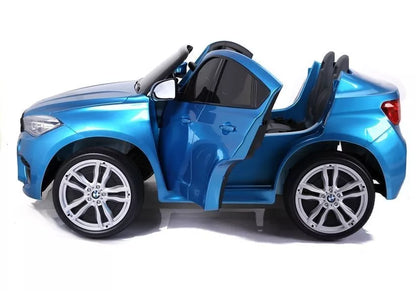 Elektromobilis vaikams BMW X6M – Mėlynos spalvos lakuotas modelis