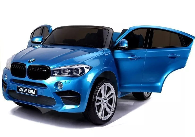 Elektromobilis vaikams BMW X6M – Mėlynos spalvos lakuotas modelis