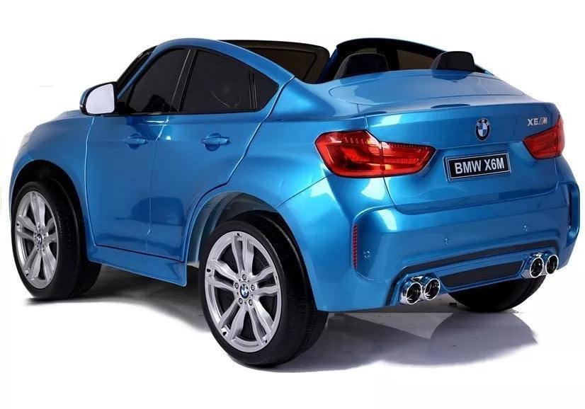 Elektromobilis vaikams BMW X6M – Mėlynos spalvos lakuotas modelis