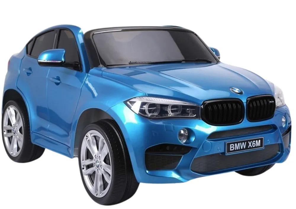 Elektromobilis vaikams BMW X6M – Mėlynos spalvos lakuotas modelis