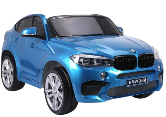 Elektromobilis vaikams BMW X6M – Mėlynos spalvos lakuotas modelis