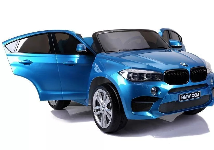 Elektromobilis vaikams BMW X6M – Mėlynos spalvos lakuotas modelis