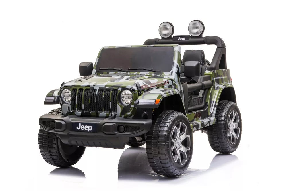 Elektromobilis vaikams Jeep Wrangler Rubicon DK-JWR555, kamufliažinis