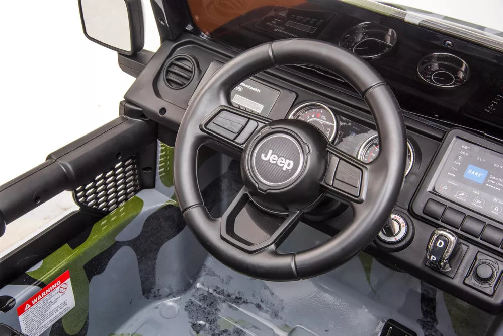 Elektromobilis vaikams Jeep Wrangler Rubicon DK-JWR555, kamufliažinis