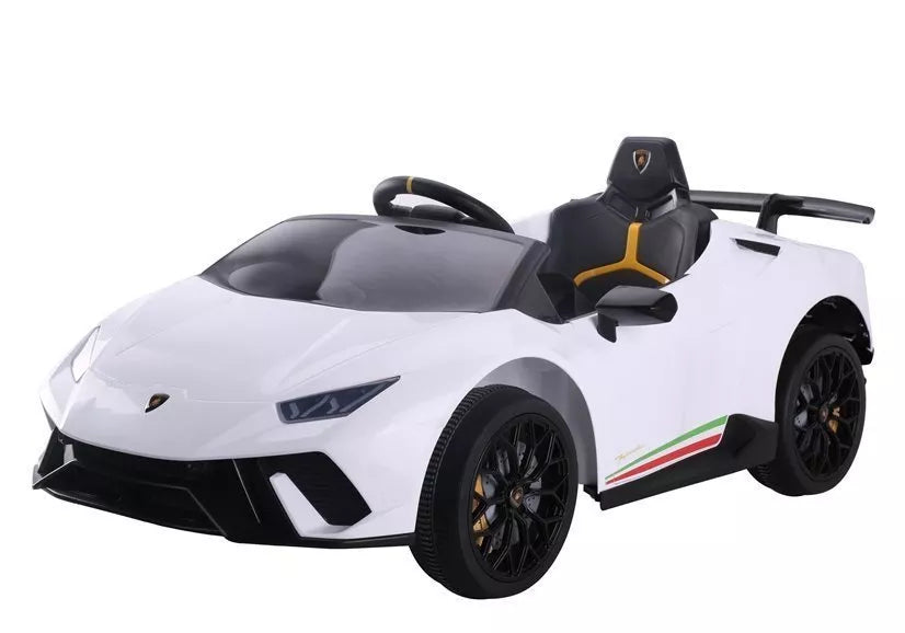 Elektromobilis vaikams Lamborghini Huracan, baltas