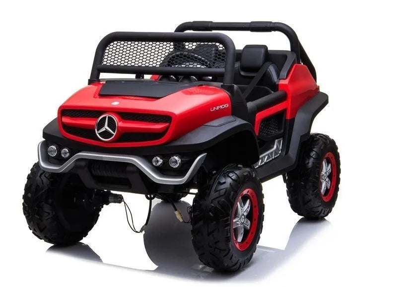 Elektromobilis vaikams Mercedes Unimog 4x4, Raudonas