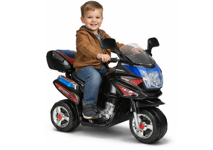 HC8051 juodas elektrinis vaikiškas motociklas