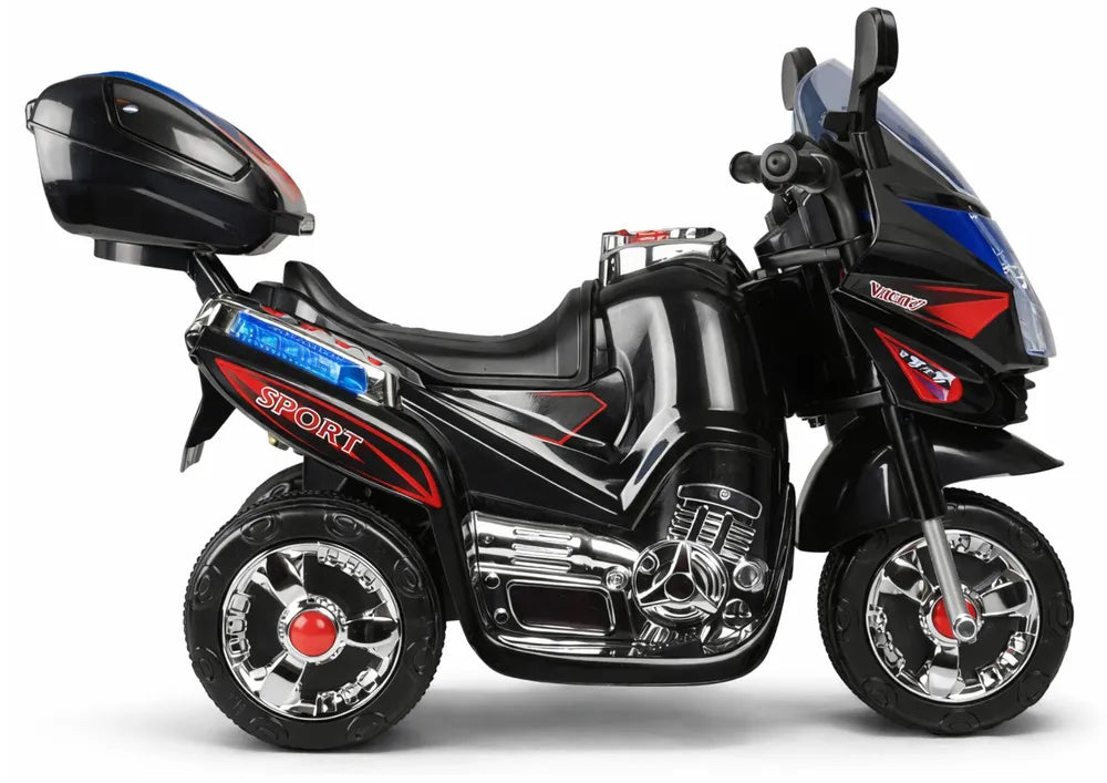 HC8051 juodas elektrinis vaikiškas motociklas