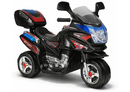 HC8051 juodas elektrinis vaikiškas motociklas