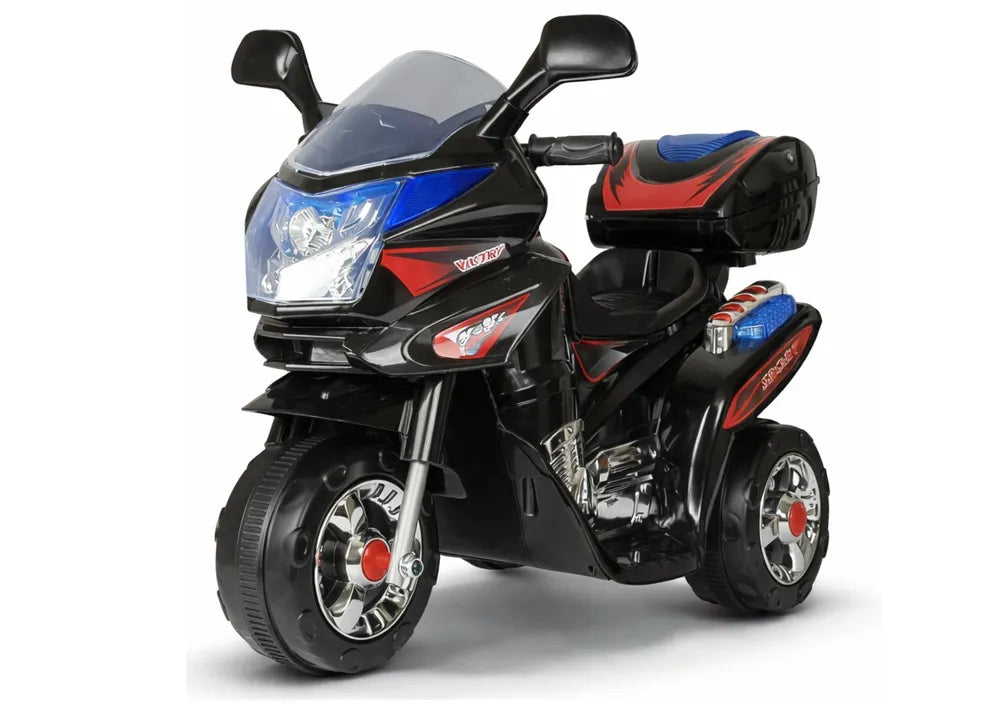 HC8051 juodas elektrinis vaikiškas motociklas