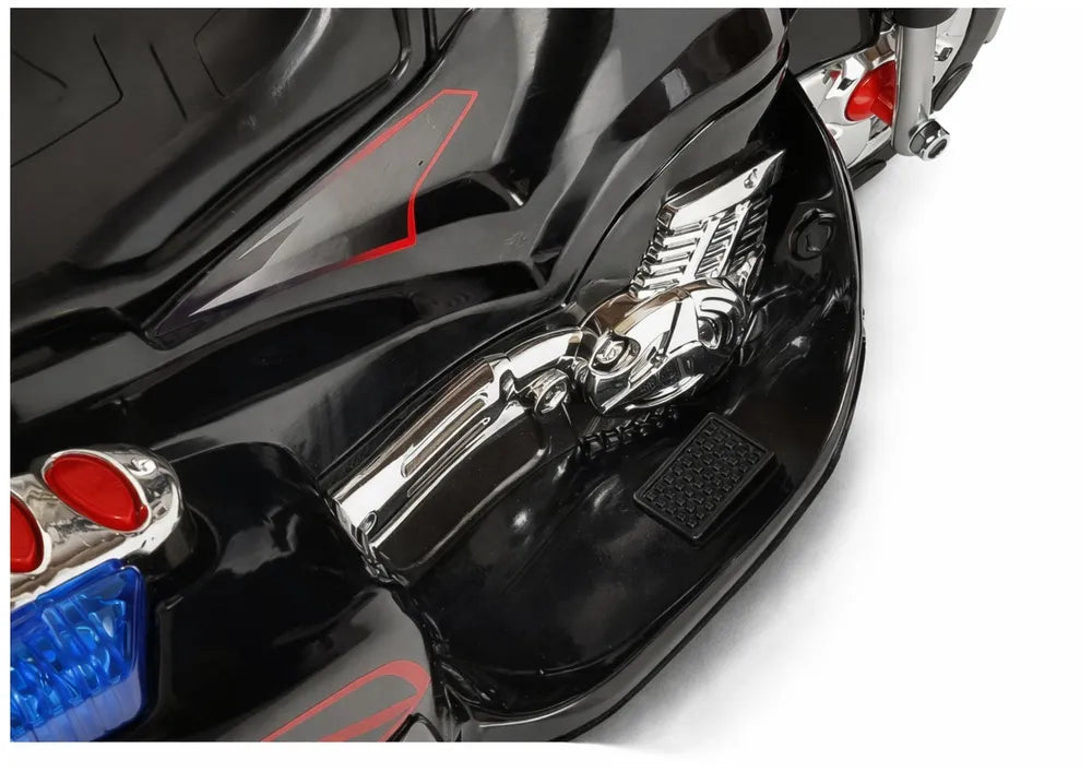 HC8051 juodas elektrinis vaikiškas motociklas