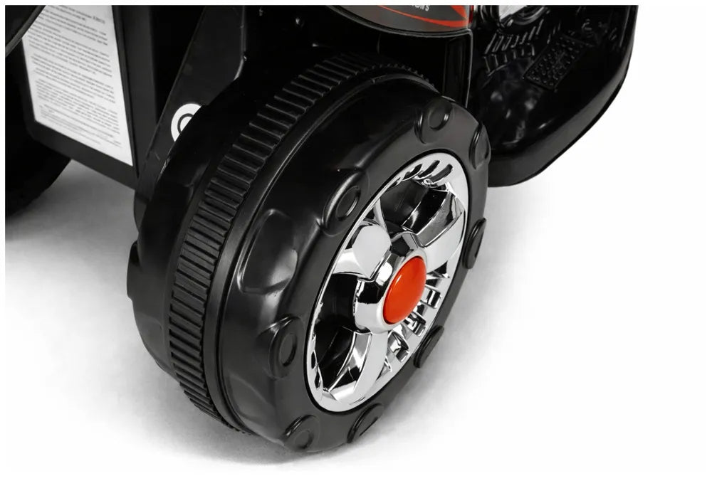 HC8051 juodas elektrinis vaikiškas motociklas