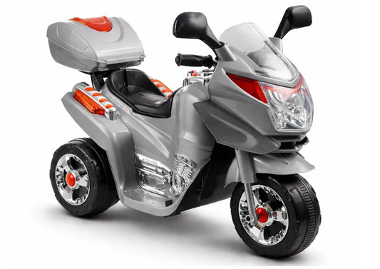 HC8051 sidabrinis vaikiškas elektrinis motociklas