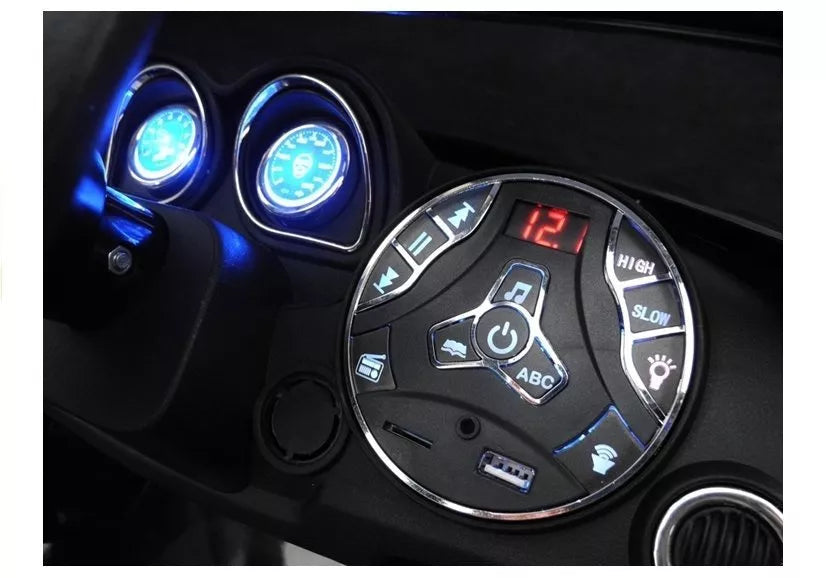 Juodas vaikiškas elektromobilis Coronet S