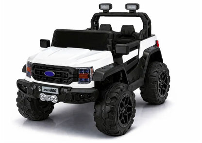 LEAN CARS 22F 4x4 akumuliatorinis automobilis, 12 V, 10 Ah, baltas