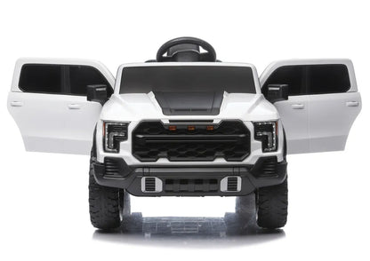 LEAN CARS 4x4 P4 baltas akumuliatorinis automobilis, 12 V 7 Ah