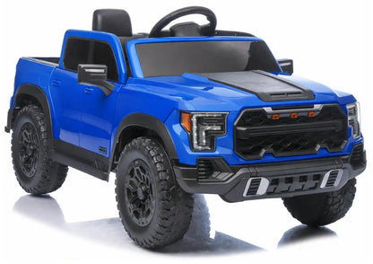LEAN CARS 4x4 P4 mėlynas akumuliatorinis automobilis, 12 V 7 Ah